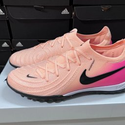 Nike Mercurial Pink Orange TF Turf Soccer Cleats