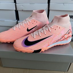 Nike Mercurial Superfly Pink High-Top Soccer Cleats